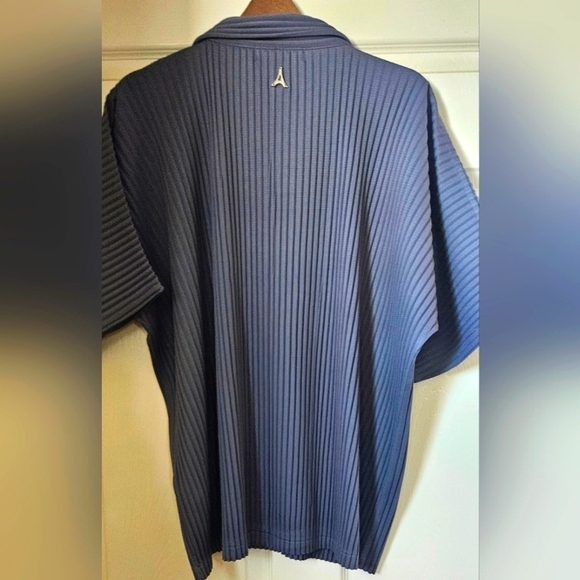 NWOT Pleated Shirt - Steel Blue - Picture 3 of 5